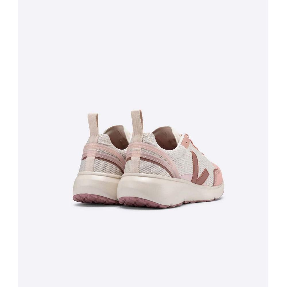 Veja CONDOR 2 ALVEOMESH Women's Shoes Beige/Pink | CA 497PJJ